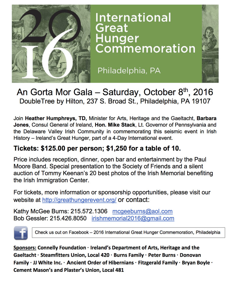 2016 Int'l Great Hunger Commemoration Gala 160923