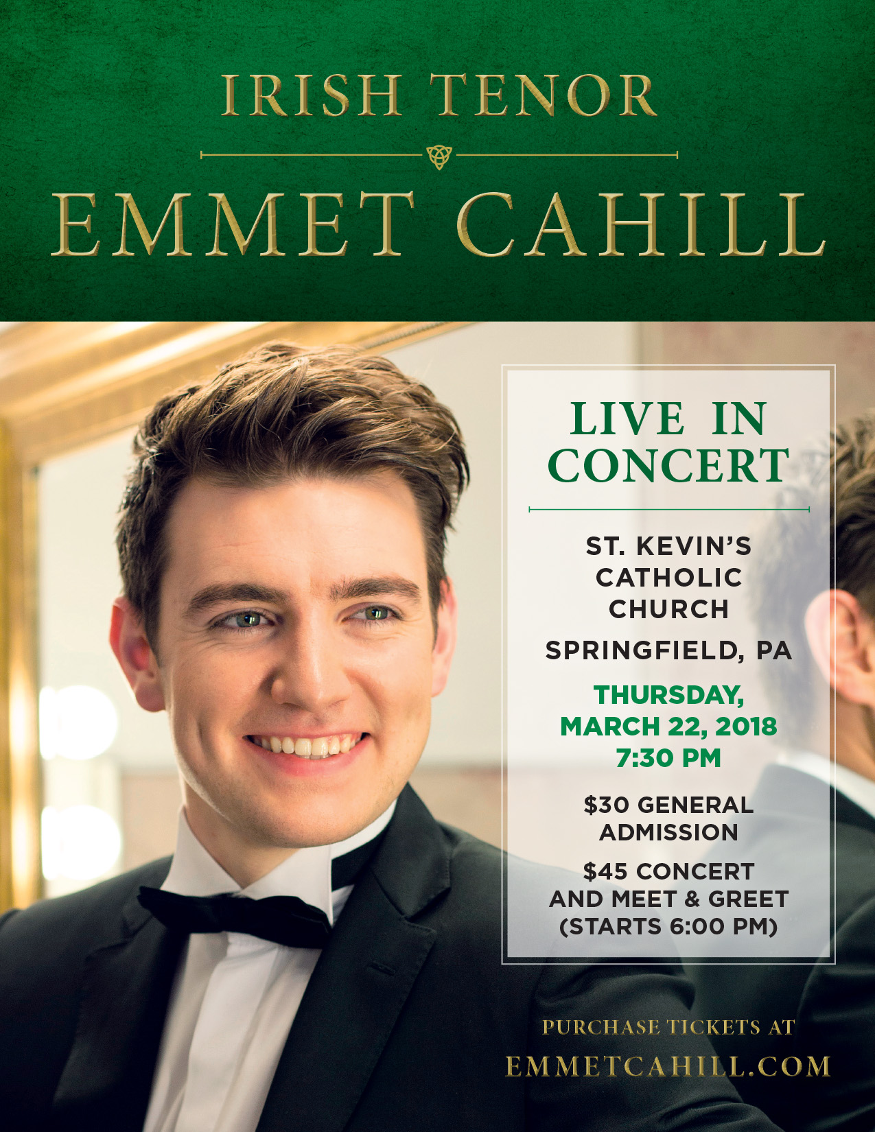 Emmet Cahill to perform in Delaware County Irish American Business