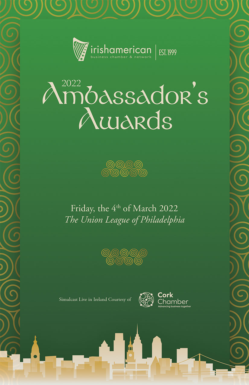 2022 Ambassador's Awards - Irish American Business Chamber & Network ...